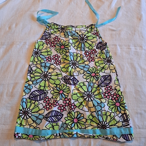 Hanna Andersson girls size 120 or 6-7 yellow pillowcase dress with big flowers - Picture 1 of 5